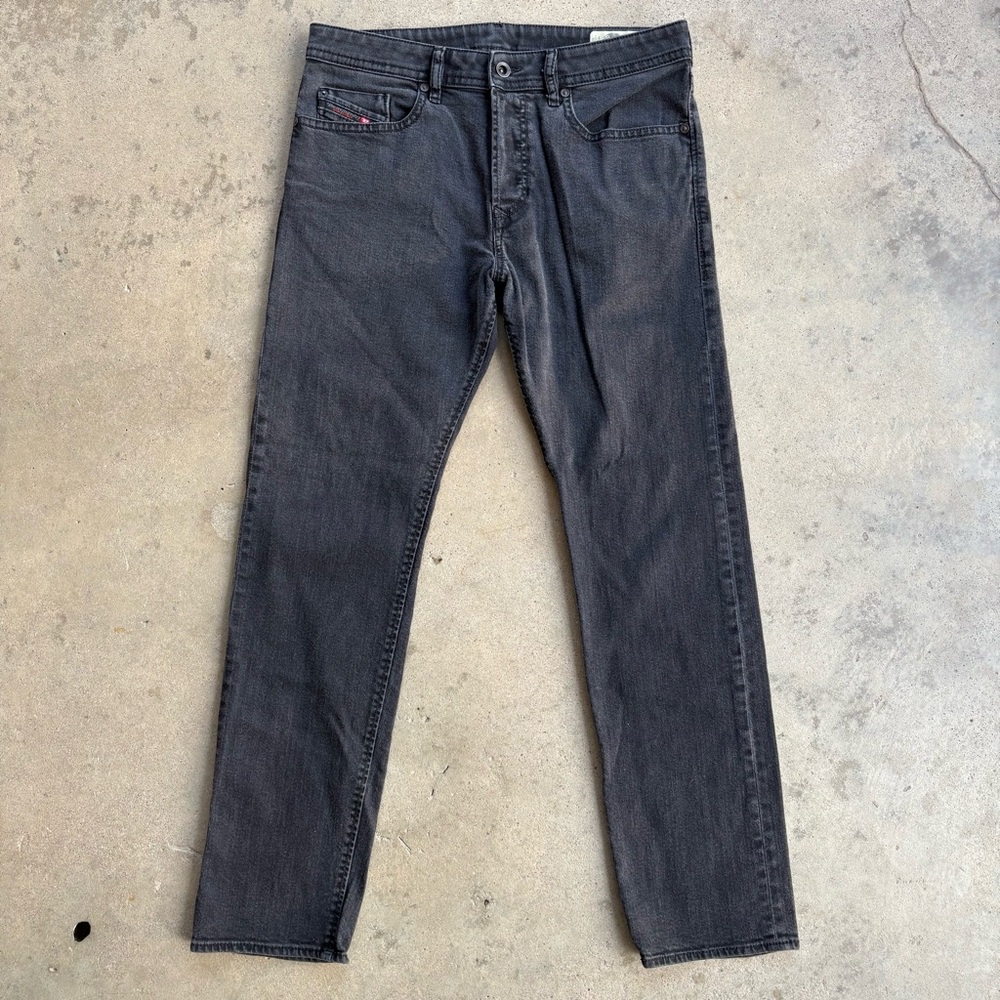 Diesel BUSTER Black Jeans Men's 33x32 Black Jeans Button Fly